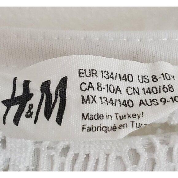 H&M White Lace Top Junior Size 8-10Y - Picture 8 of 8